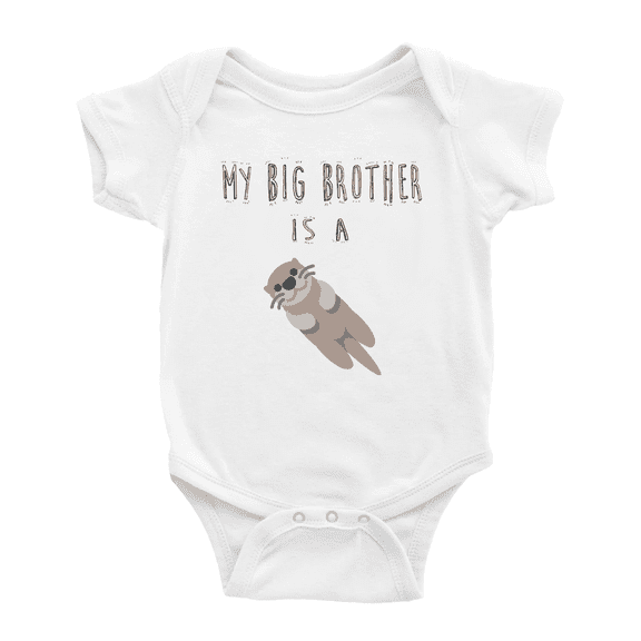 My Big Brother Is A Otter Baby Clothing Infant Boy Girl