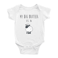 thumbnail image 1 of My Big Brother Is A Sheep Cute Baby Bodysuit Boy Girl, 1 of 5