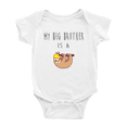 thumbnail image 1 of My Big Brother Is A Sloth Cute Baby Clothing Bodysuits Boy Girl, 1 of 5