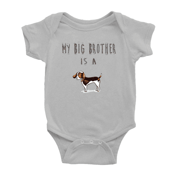 My Big Brother Is A Treeing Walker Coonhound Dog Baby Clothes Bodysuit Boy Girl Unisex