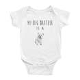 thumbnail image 1 of My Big Brother Is A West Highland Terrier Dog Funny Baby Clothing Bodysuits Boy Girl Unisex, 1 of 5