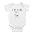thumbnail image 1 of My Big Brother Is A Wire Fox Terrier Dog Funny Baby Clothing Bodysuits Boy Girl Unisex, 1 of 5