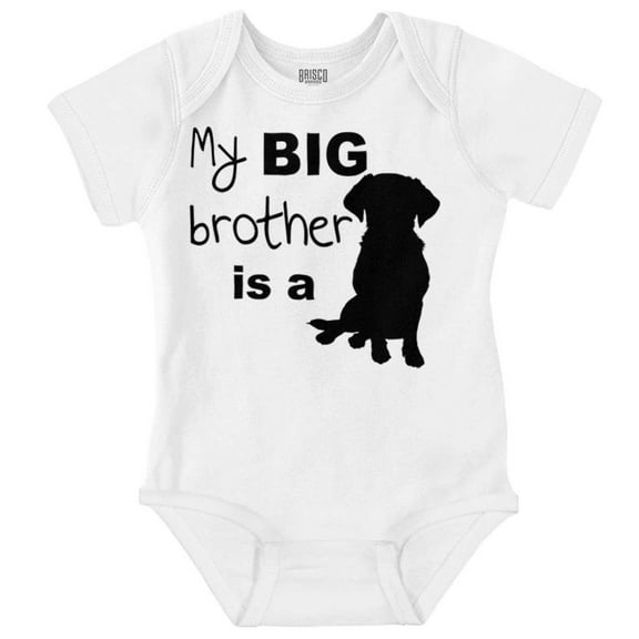 My Big Brother is a Dog Pet Lover Romper Boys or Girls Infant Baby Brisco Brands 24M
