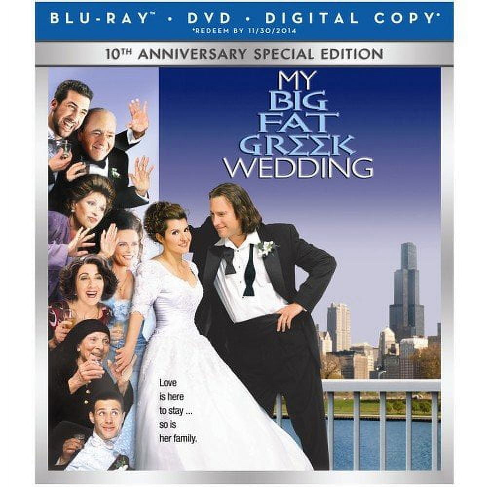 My Big Fat Greek Wedding: 10th Anniversary Special Edition (Blu-ray + DVD  HD) - Walmart.com, image size:1000x1000