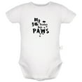 thumbnail image 1 of My Big Sister Has Paws Funny Rompers For Babies, Newborn Baby Unisex Bodysuits, Infant Jumpsuits, Toddler 0-24 Months Kids One-Piece Oufits (White, 12-18 Months), 1 of 4