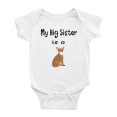 thumbnail image 1 of My Big Sister Is A Abyssinian Cat Funny Baby Clothing Bodysuits For Boy Girl, 1 of 5