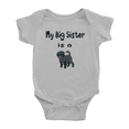 thumbnail image 1 of My Big Sister Is A Affenpinscher Dog Funny Baby Bodysuit Boy Girl Unisex, 1 of 5