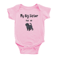 thumbnail image 1 of My Big Sister Is A Affenpinscher Dog Funny Baby Bodysuit Boy Girl Unisex, 1 of 5