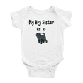 thumbnail image 1 of My Big Sister Is A Affenpinscher Dog Funny Baby Bodysuit Boy Girl Unisex, 1 of 5
