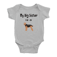thumbnail image 1 of My Big Sister Is A Airedale Terrier Dog Cute Baby Boy Gril Newborn Clothes, 1 of 5