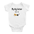thumbnail image 1 of My Big Sister Is A Beagle Dog Cute Baby Clothes Bodysuit Boy Girl Unisex, 1 of 5