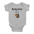 thumbnail image 1 of My Big Sister Is A Black and Tan Coonhound Dog Funny Baby Bodysuit Boy Girl Unisex, 1 of 5