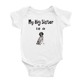 thumbnail image 1 of My Big Sister Is A Bluetick Coonhound Dog Cute Baby Clothing Bodysuits Boy Girl Unisex, 1 of 5