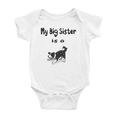 thumbnail image 1 of My Big Sister Is A Border collie Dog Cute Baby Jumpsuits Boy Girl Clothes, 1 of 5