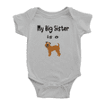 thumbnail image 1 of My Big Sister Is A Brussels Griffon Dog Funny Baby Bodysuit Boy Girl Unisex, 1 of 5