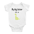 thumbnail image 1 of My Big Sister Is A Dinosaur Cute Baby Bodysuit Boy Girl, 1 of 5