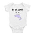 thumbnail image 1 of My Big Sister Is A Dolphin Funny Baby Clothing Bodysuits Boy Girl, 1 of 5
