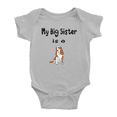 thumbnail image 1 of My Big Sister Is A English Cocker Spaniel Dog Funny Baby Bodysuit Boy Girl Unisex, 1 of 5