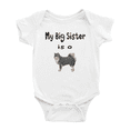 thumbnail image 1 of My Big Sister Is A Finnish Lapphund Dog Cute Baby Clothing Bodysuits Boy Girl Unisex, 1 of 5