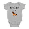 thumbnail image 1 of My Big Sister Is A German Shepherd Dog Cute Baby Clothing Bodysuits Boy Girl Unisex, 1 of 5