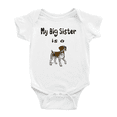 thumbnail image 1 of My Big Sister Is A German Shorthaired Pointer Dog Cute Baby Bodysuit Unisex, 1 of 5