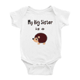 thumbnail image 1 of My Big Sister Is A Hedgehog Cute Baby Clothing Bodysuits Boy Girl, 1 of 5