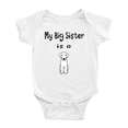 thumbnail image 1 of My Big Sister Is A Kuvasz Dog Funny Baby Clothing Bodysuits Boy Girl Unisex, 1 of 5