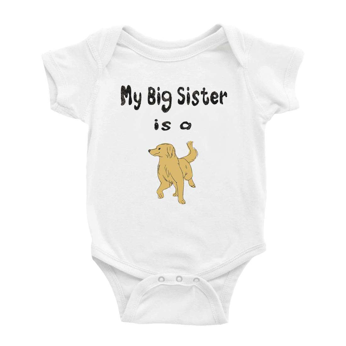 My Big Sister Is A Nova Scotia Duck Tolling Retriever Dog Cute Baby