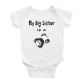 thumbnail image 1 of My Big Sister Is A Panda Funny Baby Bodysuit Boy Girl, 1 of 5