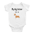 thumbnail image 1 of My Big Sister Is A Podengo Portugueso Medio Dog Cute Baby Clothing Bodysuits Unisex, 1 of 5
