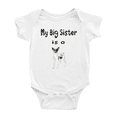thumbnail image 1 of My Big Sister Is A RAT Terrier Dog Cute Baby Bodysuit Boy Girl Unisex, 1 of 5