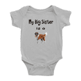 thumbnail image 1 of My Big Sister Is A Saint Bernard Dog Cute Baby Jumpsuit Unisex, 1 of 5