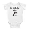 thumbnail image 1 of My Big Sister Is A Shih Tzu Dog Cute Baby Romper Boy Girl Unisex, 1 of 5