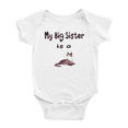 thumbnail image 1 of My Big Sister Is A Snowshoe Cat Cute Baby Clothing Bodysuits, 1 of 5