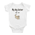 thumbnail image 1 of My Big Sister Is A Tibetan Spaniel Dog Cute Baby Clothing Bodysuits Unisex, 1 of 5