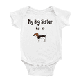 thumbnail image 1 of My Big Sister Is A Treeing Walker Coonhound Dog Cute Baby Clothing Bodysuits Boy Girl Unisex, 1 of 5