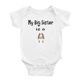 thumbnail image 1 of My Big Sister Is A Welsh Springer Spaniel Dog Funny Baby Clothing Bodysuits, 1 of 5