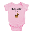 thumbnail image 1 of My Big Sister Is A Welsh Terrier Dog Funny Baby Clothing Bodysuits Boy Girl Unisex, 1 of 5