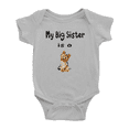 thumbnail image 1 of My Big Sister Is A Yorkshire Terrier Dog Funny Baby Clothes Bodysuit Boy Girl Unisex, 1 of 1