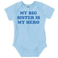 thumbnail image 1 of My Big Sister My Hero Little Sis Love Romper Boys or Girls Infant Baby Brisco Brands 18M, 1 of 7