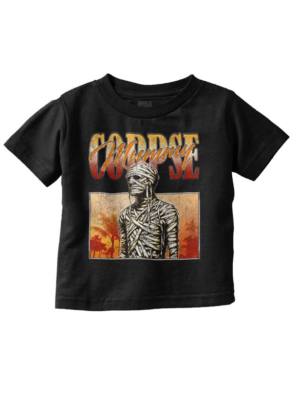 Halloween Monster Corpse Mummy Infant Toddler Graphic Tee For Boys or Girls Brisco Brands 5T