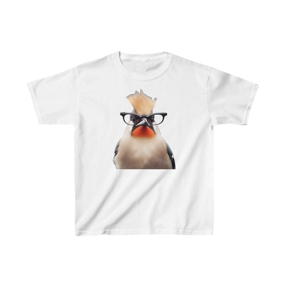 My Bird Bob, Bohemian Waxwing - Kids Heavy Cotton Tee