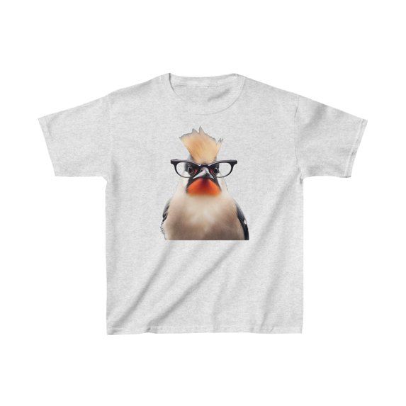 My Bird Bob, Bohemian Waxwing - Kids Heavy Cotton Tee