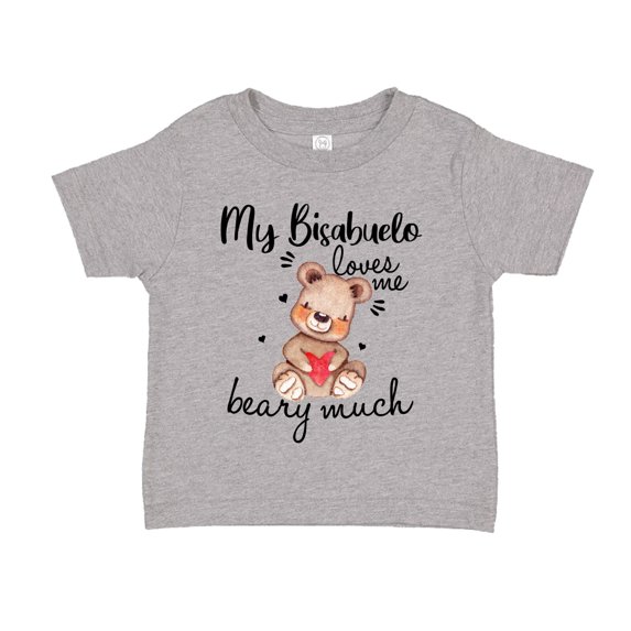 My Bisabuelo Loves Me Beary Much Toddler T-Shirt 2T Athletic Heather