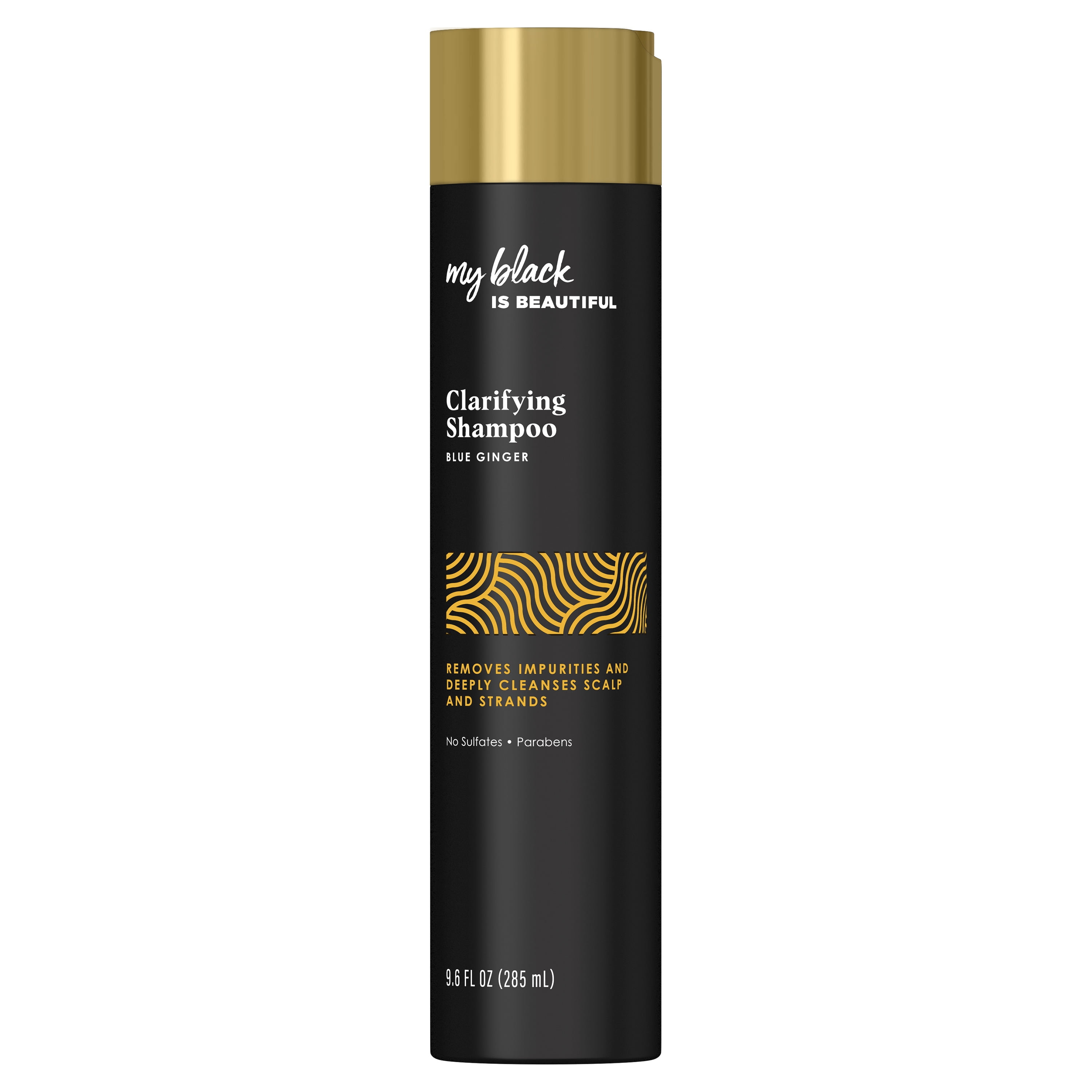 My Black Is Beautiful Clarifying Shampoo, Sulfate Free, for Curly and Coily Hair with Coconut Oil, Honey and Turmeric, 9.6 fl oz