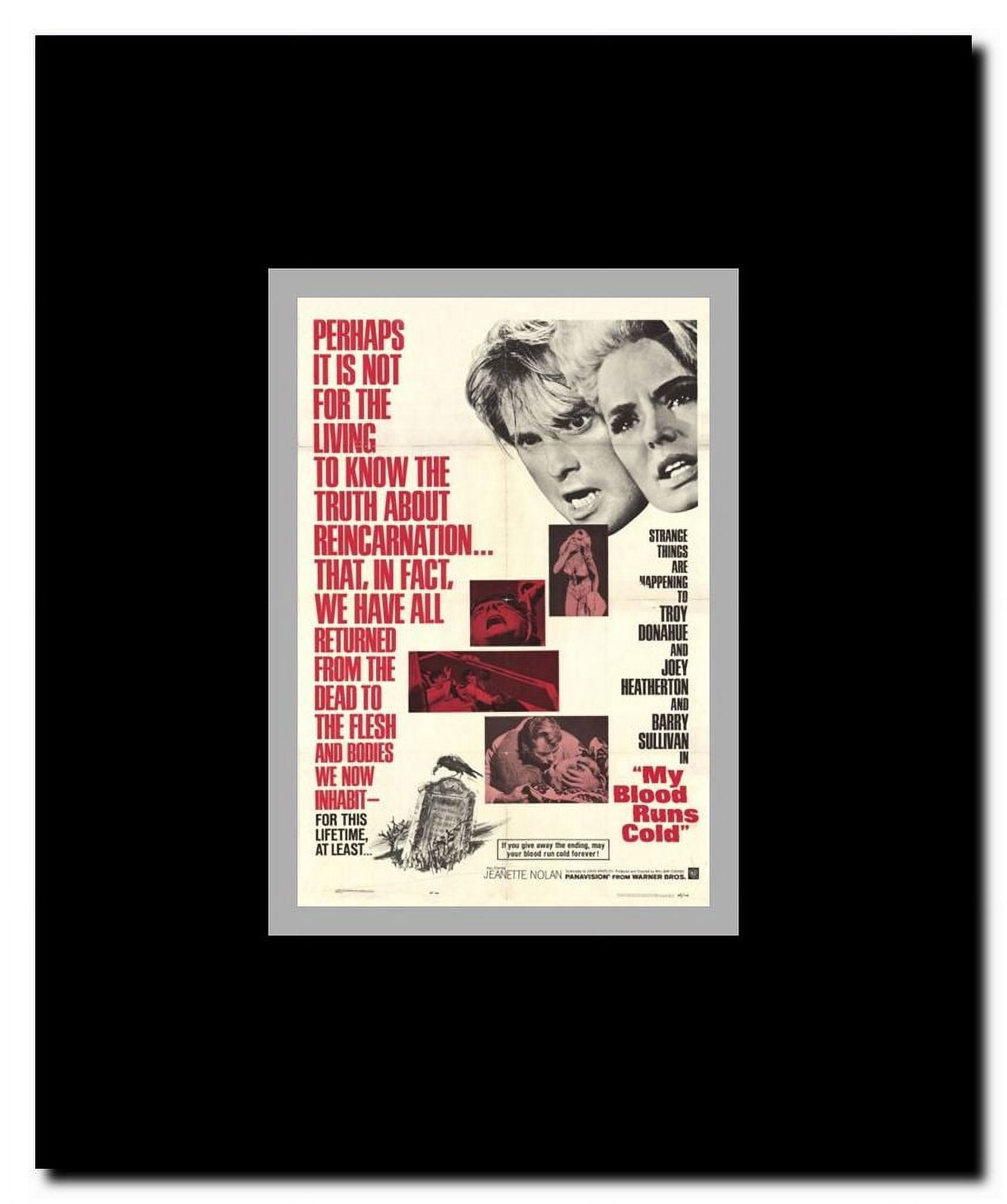 My Blood Runs Cold Framed Movie Poster