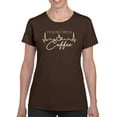 thumbnail image 1 of My Blood Type Is Coffee T-Shirt Women -Smartprints Designs, Female 3X-Large, 1 of 4
