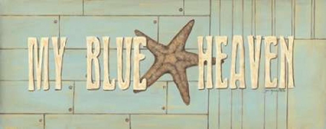 My Blue Heaven Canvas Art - Jo Moulton (24 x 48)