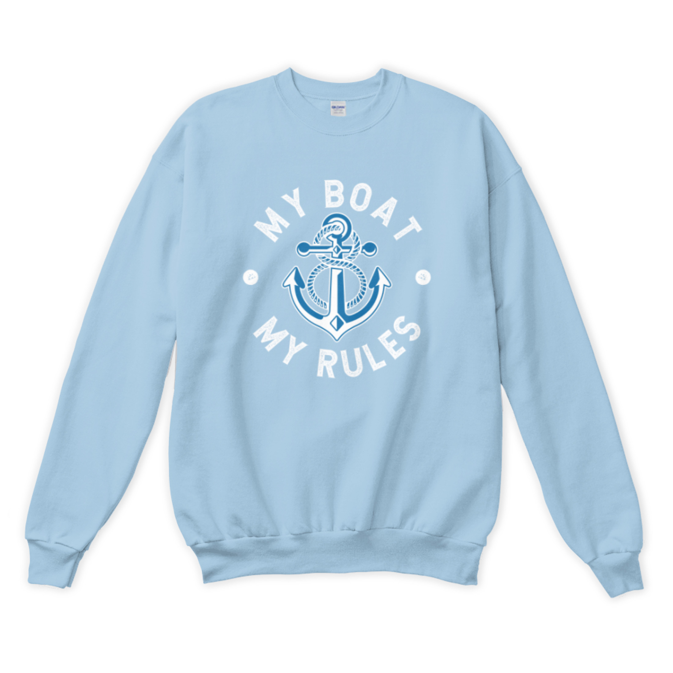 My Boat Funny Boating Captain My Rules Hilarious Boatman Sweatshirt