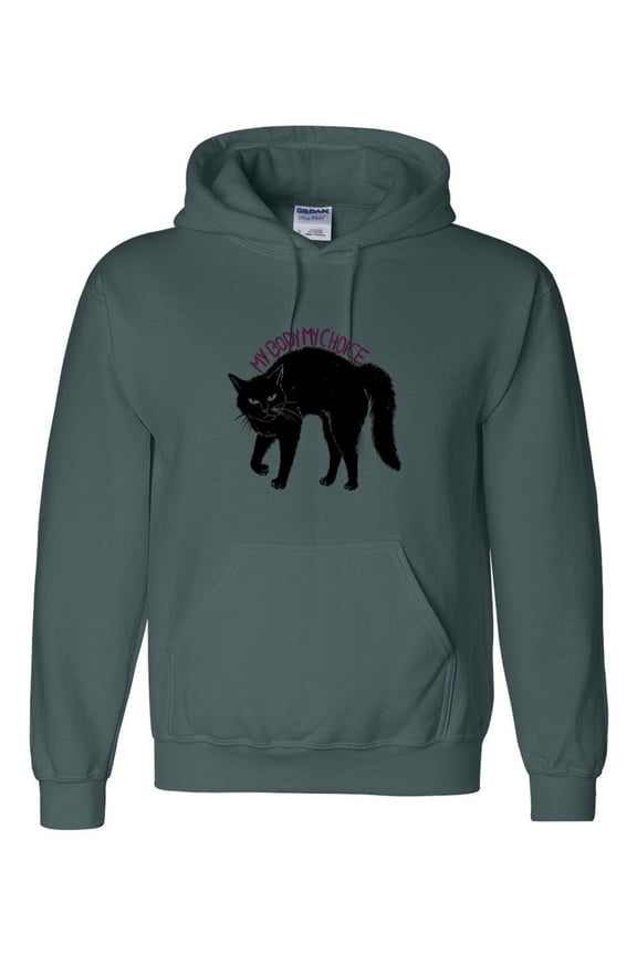 My Body My Choice Feminist Empowerment Womens Rights Protest Graphic Hoodie, up to size 5XL